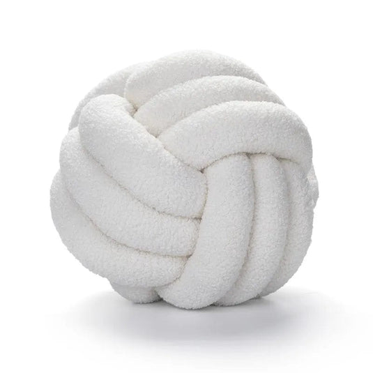 Pouf Noeud Blanc Neige