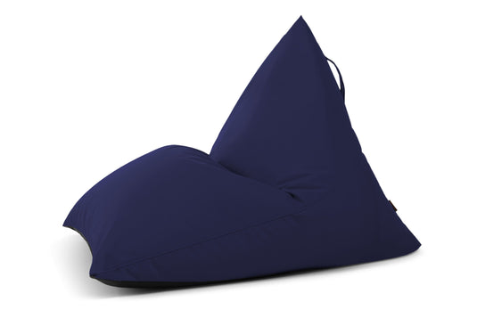 Pouf Poire Exterieur Bleu Marine Beaumont Concept