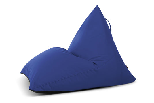Pouf Poire Exterieur Bleu Roi Beaumont Concept