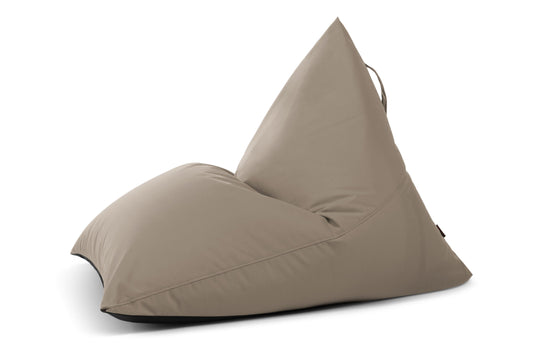 Pouf Poire Exterieur Marron Taupe Beaumont Concept