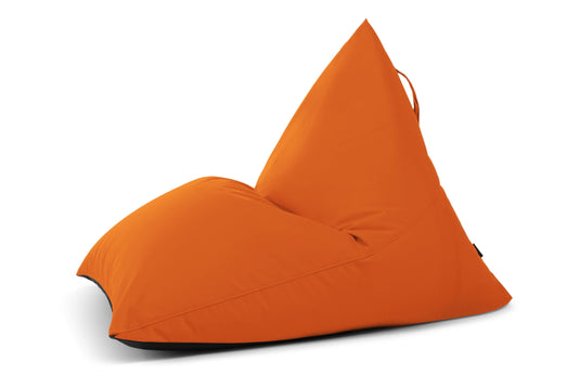 Pouf Poire Exterieur Orange Mandarine Beaumont Concept