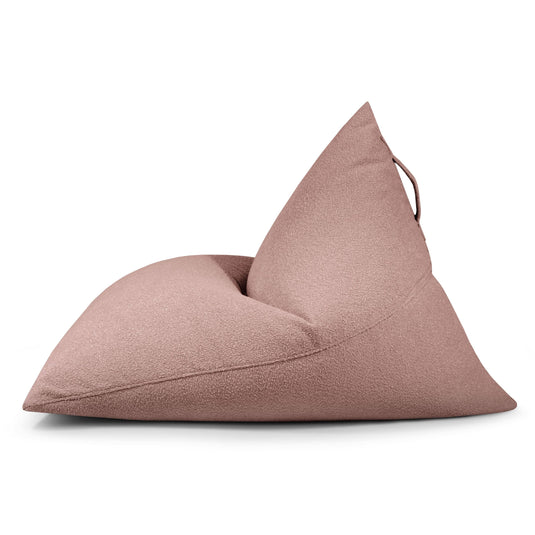 Pouf Poire mouton Rose Taupe Beaumont Concept