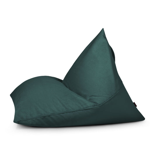 Pouf Poire velours Vert Emeraude Beaumont Concept