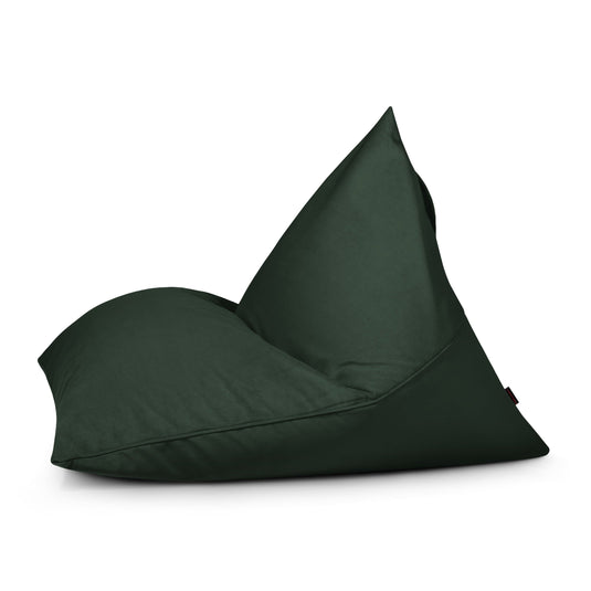 Pouf Poire velours Vert Forêt Beaumont Concept