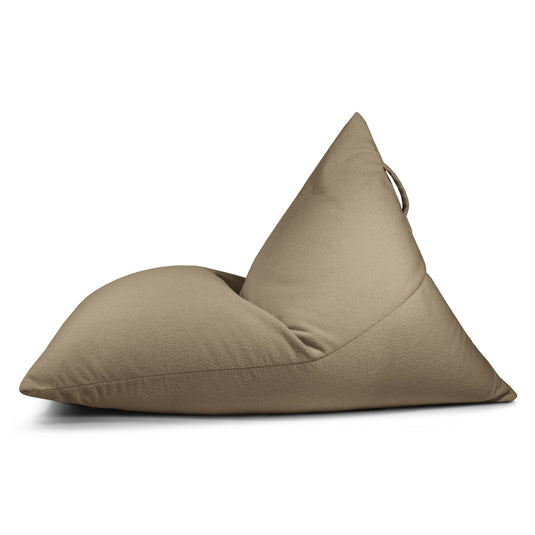 Pouf Poire XXL bouclette Marron Noisette Beaumont Concept