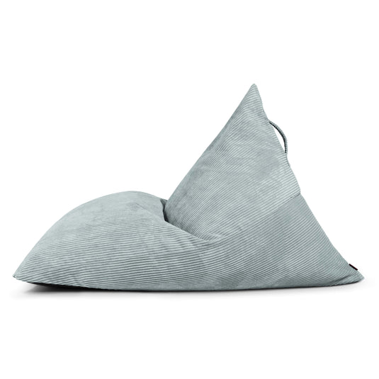 Pouf Poire XXL en velours cotelé Vert d'eau Beaumont Concept
