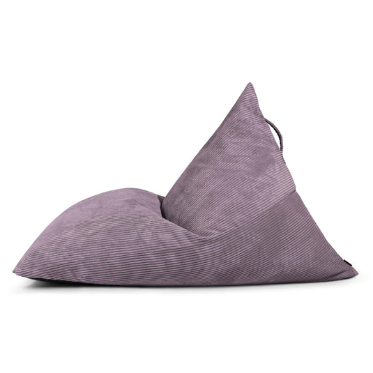 Pouf Poire XXL en velours cotelé Violet Lavande Beaumont Concept