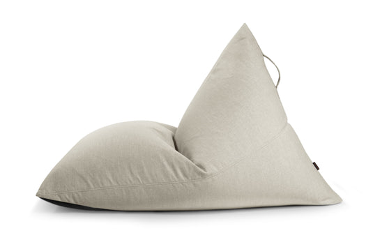 Pouf Poire XXL Salon Beige Sable Beaumont Concept