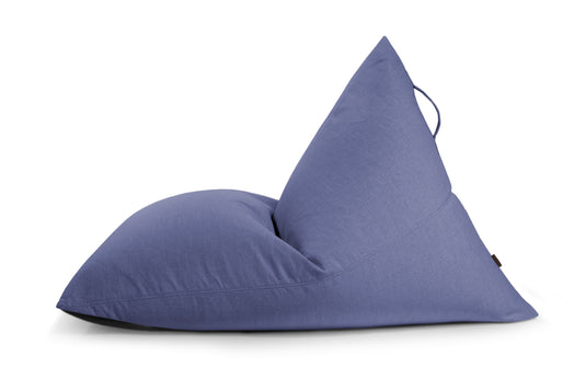 Pouf Poire XXL Salon Bleu Marine Beaumont Concept