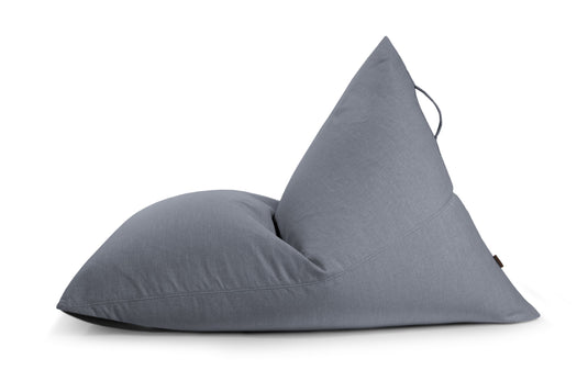 Pouf Poire XXL Salon Gris Anthracite Beaumont Concept