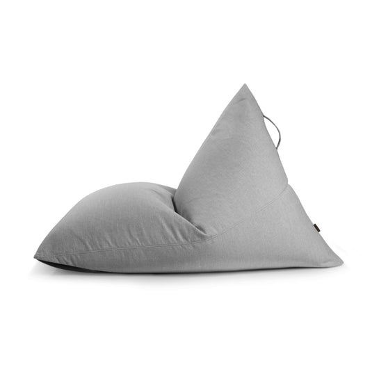 Pouf Poire XXL Salon Gris Perle Beaumont Concept