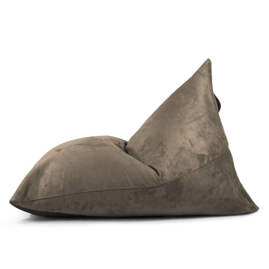 Pouf Poire XXL suede Marron Chocolat Beaumont Concept