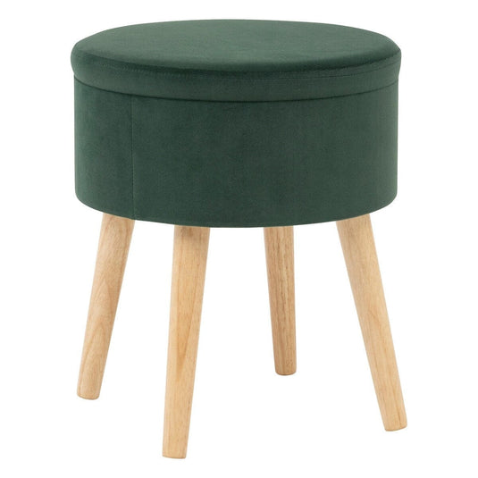 Pouf Rangement Scandinave Vert Forêt