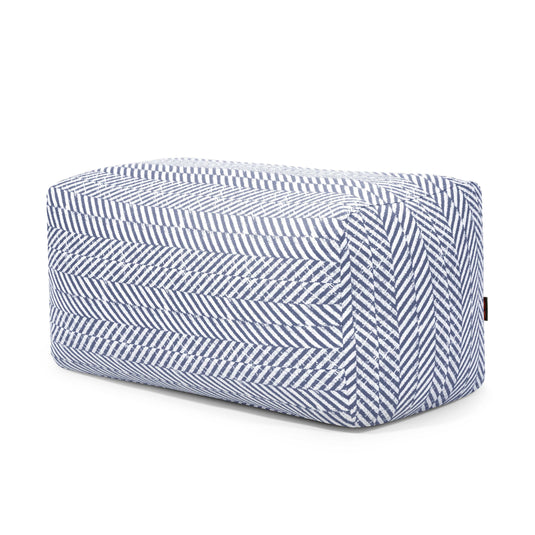 Pouf Rectangulaire Jardin Bleu Marine Pouf Français
