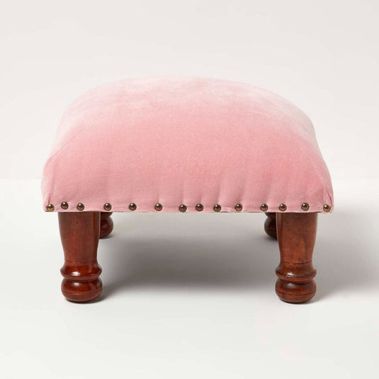 Pouf Repose Pied Design Rose / 40 x 40