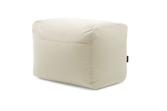 Pouf Repose Pied Exterieur Beige Crème Pouf Français