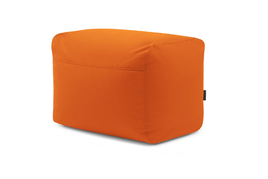 Pouf Repose Pied Exterieur Orange Mandarine Pouf Français