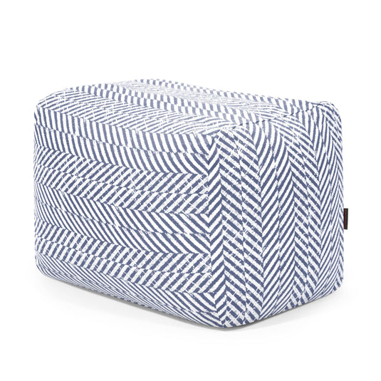 Pouf Repose Pied Jardin Bleu Marine Pouf Français
