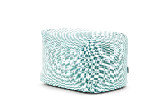 Pouf Repose Pied Piscine Bleu Turquoise Pouf Français
