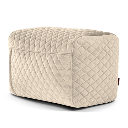 Pouf Repose Pied Royal Beige Crème Pouf Français