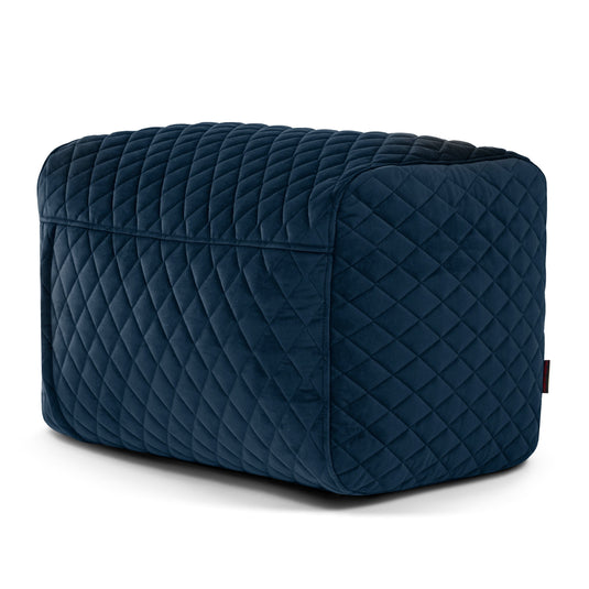 Pouf Repose Pied Royal Bleu Marine Pouf Français