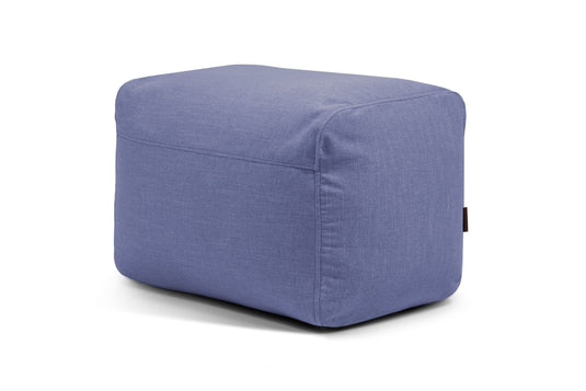 Pouf Repose Pied Salon Bleu Marine Pouf Français