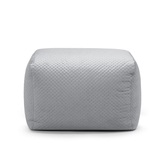 Pouf Repose Pied Velours Capitonné Pouf Français