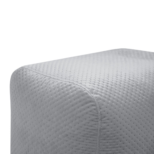 Pouf Repose Pied Velours Capitonné Pouf Français