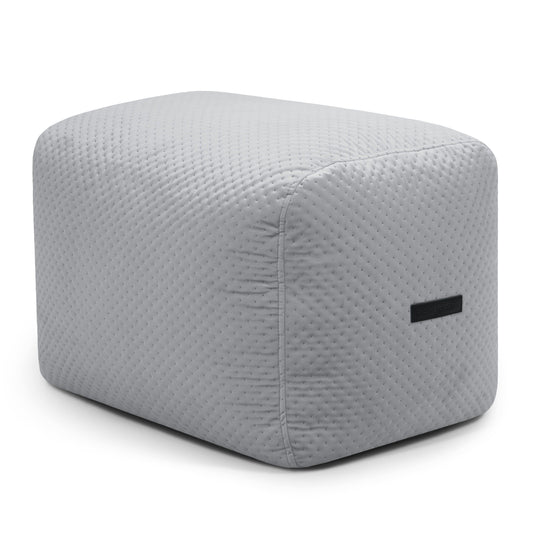 Pouf Repose Pied Velours Capitonné Pouf Français