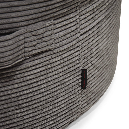 Pouf Rond en Velours Côtelé