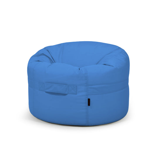 Pouf Rond Exterieur Bleu de France