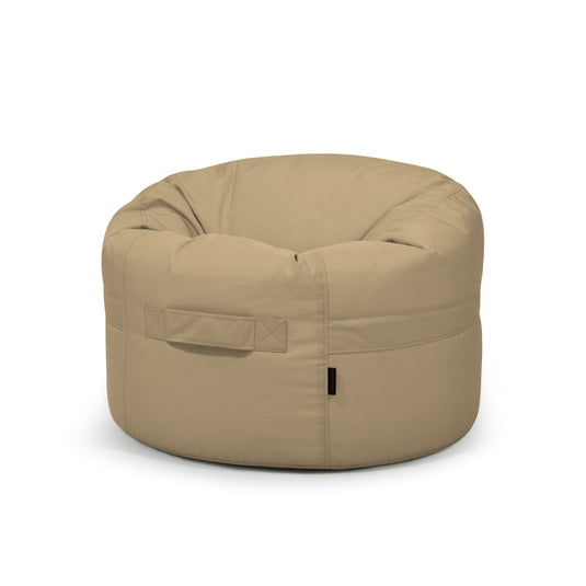 Pouf Rond Exterieur Marron Beige