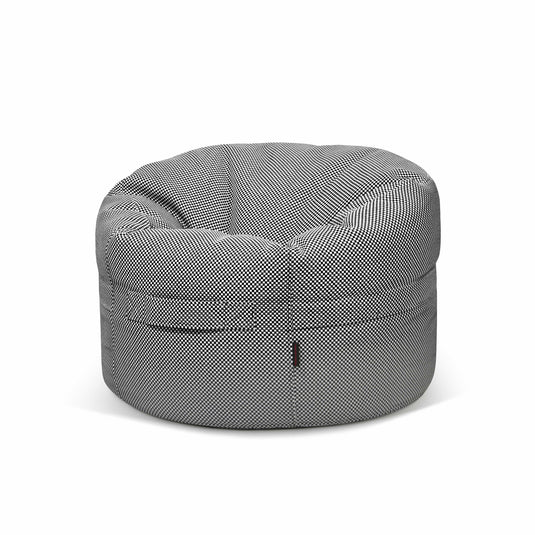 Pouf Rond Piscine Noir et Blanc