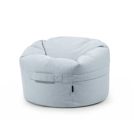 Pouf Rond Salon Bleu Ciel