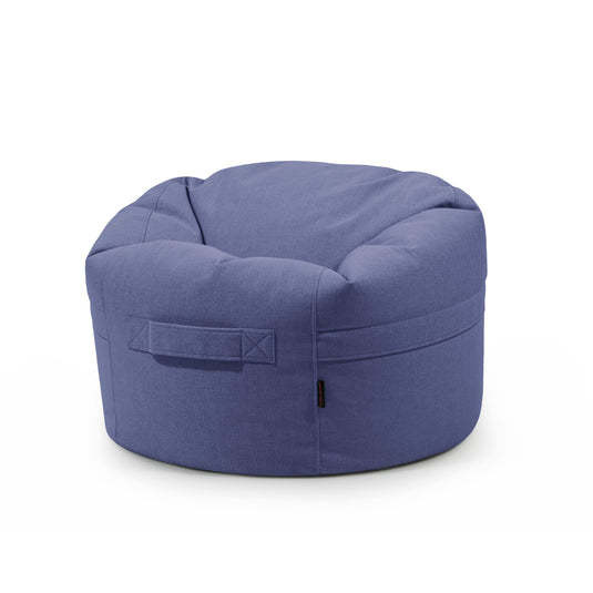 Pouf Rond Salon Bleu Marine
