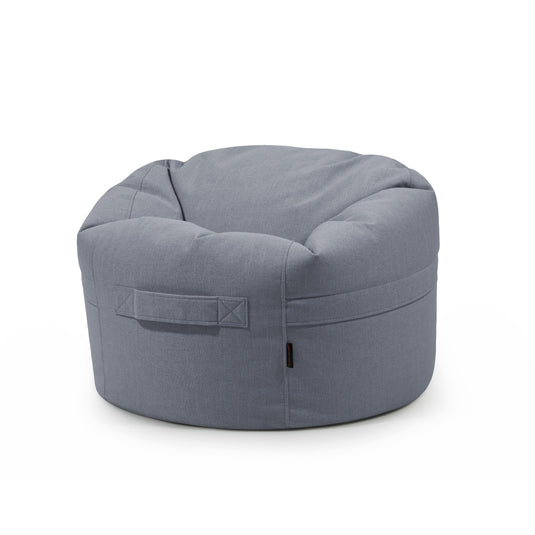 Pouf Rond Salon Gris Anthracite