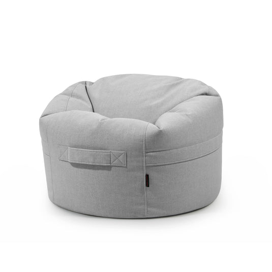Pouf Rond Salon Gris Perle