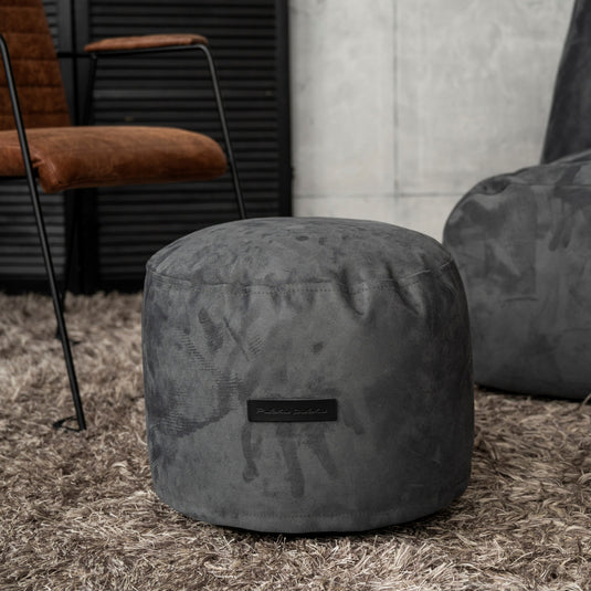 Pouf Rond Suede Pouf Français
