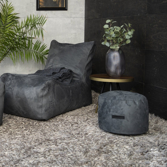 Pouf Rond Suede Pouf Français