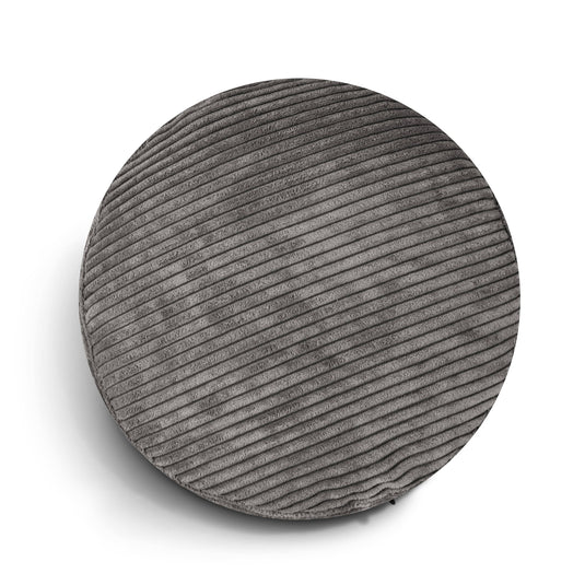 Pouf Rond Velours Cotelé Pouf Français