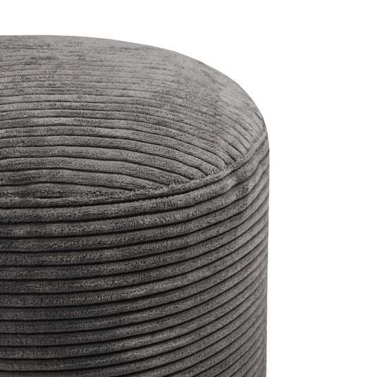 Pouf Rond Velours Cotelé Pouf Français