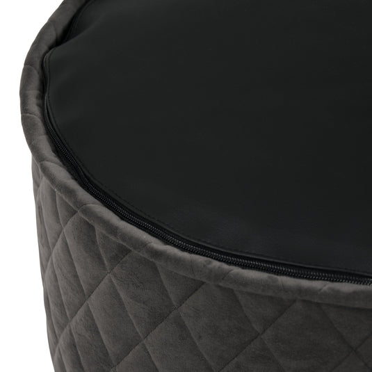 Pouf Rond Velours Royal Pouf Français