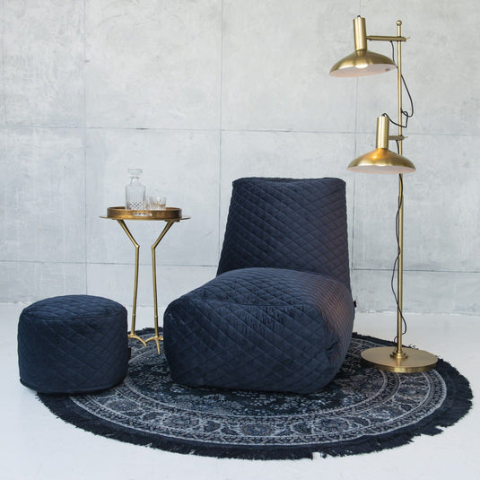 Pouf Rond Velours Royal Pouf Français