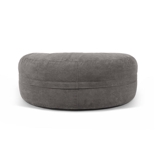 Pouf Rond XXL en Velours Côtelé