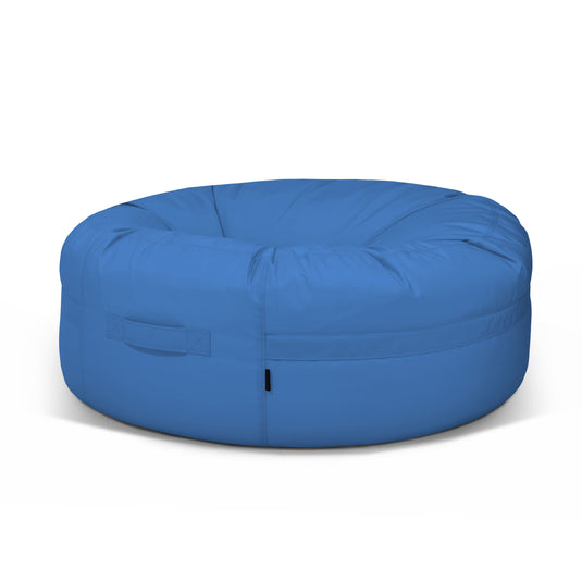 Pouf Rond XXL Exterieur Bleu de France