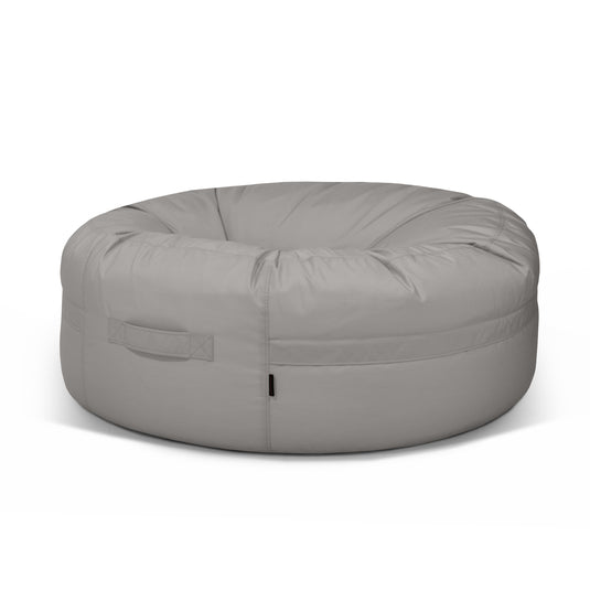 Pouf Rond XXL Exterieur Gris Perle