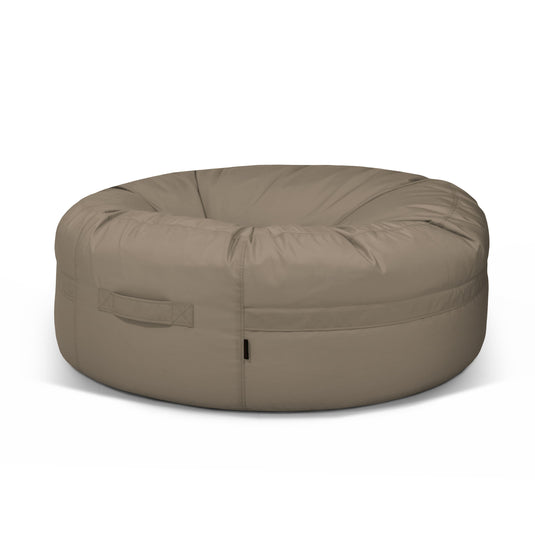 Pouf Rond XXL Exterieur Marron Taupe