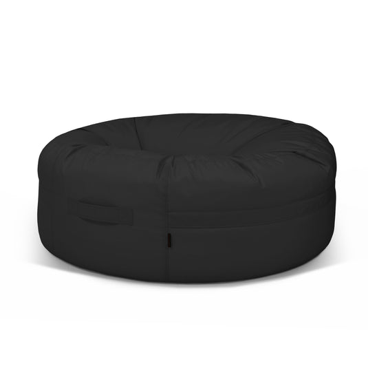 Pouf Rond XXL Exterieur Noir Profond