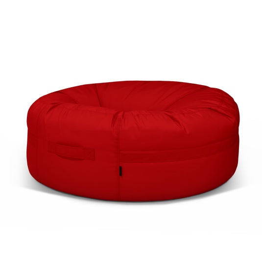 Pouf Rond XXL Exterieur Rouge Cerise