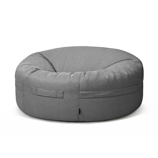 Pouf Rond XXL Piscine Noir et Blanc